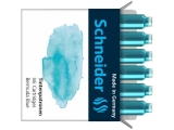 Patroane cerneala pastel, 6 buc/set, culoare bermuda blue, Schneider 