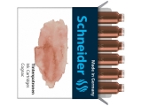 Patroane cerneala pastel, 6 buc/set, culoare cognac, Schneider 