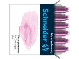 Patroane cerneala pastel, 6 buc/set, culoare liliac, Schneider 