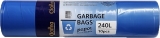 Saci menaj Clarina segregare strong, albastru, LDPE, 240L, 10 buc/rola