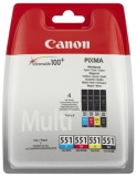 Multipack Cli-551C/M/Y/Bk Original Canon Pixma Ip7250
