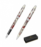 Set stilou + pix Botanica Red Hummingbird Vine CT Cross