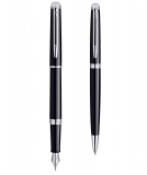 Set stilou + pix Hemisphere Essential Black CT Waterman