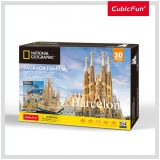 Puzzle 3D+Brosura-Sagrada Fam CubicFun