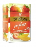 Ceai fructe, capsuni si mango, 20 plicuri x 2 gr Twinings 