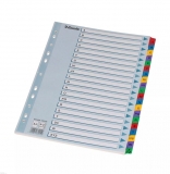Index Mylar, A4, numerotare A-Z, Esselte