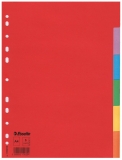 Separatoare din carton, A4, 6 taste, Esselte