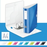 Biblioraft 180° Active WOW, polyfoam, A4, 82 mm, Leitz, albastru metalizat