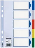 Separatoare din plastic Esselte A5
