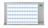 Organizator Performance Plus, anual, magnetic, 104x60 cm, kit de planificare inclus, albastru NOBO
