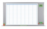Organizator Performance Plus, saptamanal, magnetic, 104x60 cm, kit de planificare inclus, albastru NOBO