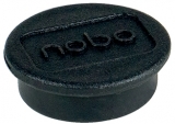 Magneti pentru table, diametru 13 mm, negru, 10 buc/set Nobo