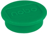 Magneti pentru table, diametru 13 mm, verde, 10 buc/set Nobo