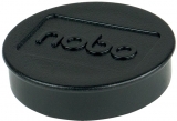 Magneti pentru table, diametru 38 mm, negru, 10 buc/set Nobo