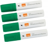 Marker pentru table si flipcharturi, varf tip dalta 5-12 mm, Jumbo, verde 4 buc/cutie Nobo