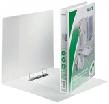 Caiet mecanic  Panorama, PP/PP, partial reciclat, certificare FSC, A4 MAXI, mecanism 2DR, inel 20 mm, alb, Leitz