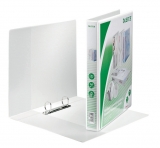 Caiet mecanic  Panorama, PP/PP, partial reciclat, certificare FSC, A4 MAXI, mecanism 2DR, inel 25 mm, alb, Leitz