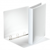 Caiet mecanic  Panorama, PP/PP, partial reciclat, certificare FSC, A4, mecanism 4DR, inel 25 mm, alb, Esselte