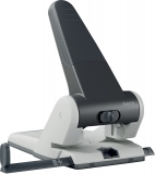 Perforator metalic Leitz 5180 de mare capacitate, partial reciclat, reciclabil, 65 coli, negru