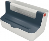 Organizator birou cutie portabila cu maner, 36 cm, gri antracit, Cosy, PS Leitz 