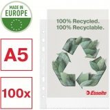 Folie de protectie Recycled reciclat, PP, A5, 70 mic, 100 buc/cutie, standard Esselte