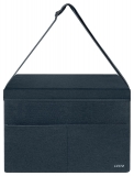 Geanta Leitz, material textil compacta cu capac, gri carbune
