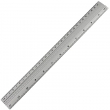 Rigla 30 cm, aluminiu 