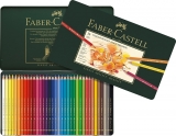 Creioane colorate Polychromos, cutie metal, 36 culori/set Faber-Castell 
