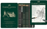 Set creioane Pitt Monochrome Grafit 11 buc/set Faber-Castell