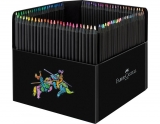 Creioane colorate, 100 culori, Black Edition, Faber-Castell