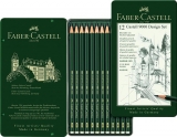 Set Design 12 creioane Grafit Castell 9000 Faber-Castell
