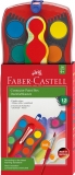 Acuarele Connector Rosu 12 culori Faber-Castell 