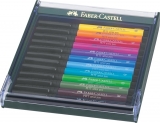 Marker caligrafic Pitt Artist Pen Cutie Bright 12 buc/set Faber-Castell