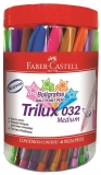 Pix unica folosinta Trilux 032M 48 bucati diverse culori Faber-Castell