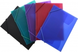 Mapa plastic Office box, A5, prindere cu elastic culori asortate