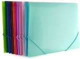 Mapa plastic Office Box, ColorLine, A4+, prindere cu elastic, diverse culori