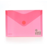 Mapa plastic Office box A5, prindere tip arici, in V, rosu