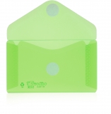 Plic card plastic Office box, prindere tip arici, tip V, verde