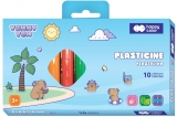 Plastilina scolara Happy Color, 10 culori, Capybara Yummy Yum