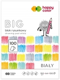 Bloc de desen alb BIG, A4, 100g, 100 coli, Happy Color
