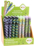 Roller gel cu rescriere Happy Color, 0.5 mm, albastru, Go Alien, diverse culori, display 40 de bucati