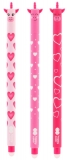 Roller gel cu rescriere, 0.5 mm, albastru, Pink Unicorn, Happy Color, diverse culori