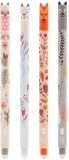 Roller gel cu rescriere, 0.5 mm, albastru, Floral Art, Happy Color, diverse culori