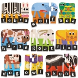 Headu Ecoplay - Puzzle-Uri Progresive Litere Si Cuvinte Eng
