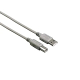 Cablu USB 2.0 - USB B, 3 m, gri, HAMA 