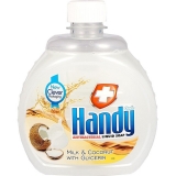 Rezerva sapun lichid antibacterian Handy, lapte si cocos cu glicerina, 500 ml Clovin