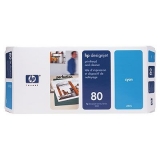 Cap Imprimare & Cleaner Cyan Nr.80 C4821A Original Hp Designjet 1050