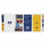 Cap Imprimare & Cleaner Dye Yellow Nr.81 C4953A Original Hp Designjet 5000