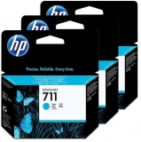 Tripack Cartus Cyan Nr.711 Cz134A Original Hp Designjet T120