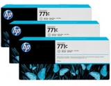 Tripack Cartus Light Grey Nr.771C B6Y38A 3X775Ml Original Hp Designjet Z6200